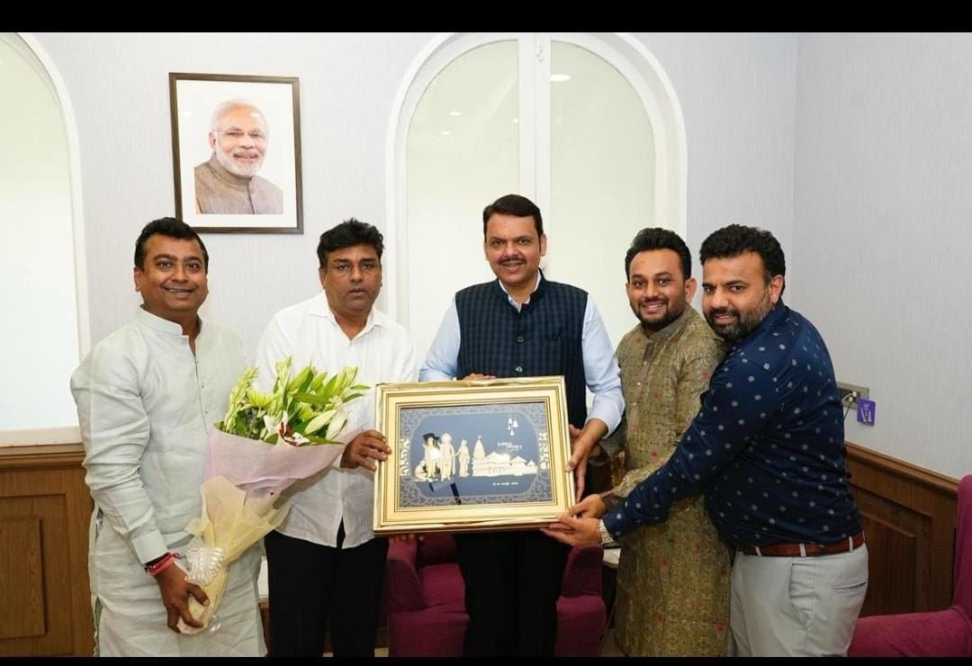 जनसभा — महादेव वास्ता पटेल भाजपा नेताओं के साथ